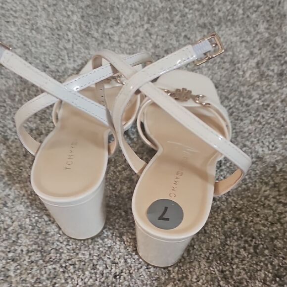 Tommy Hilfiger Cream Sandals - Picture 5 of 8